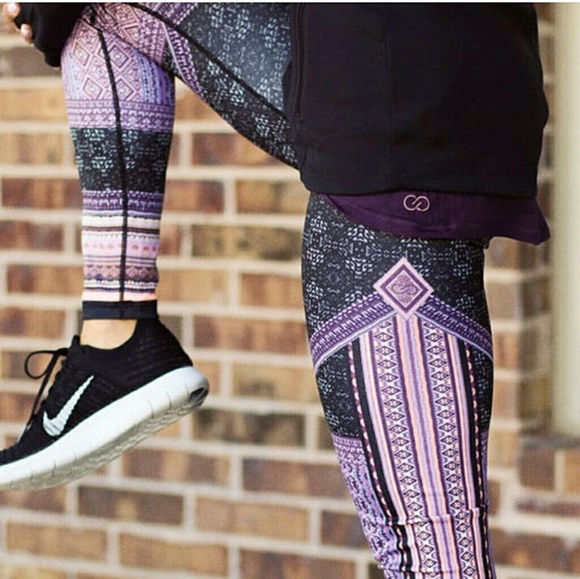 Calia Warm Pieced Stripe Legging 
